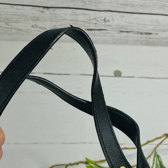 JUICY COUTURE Black Satchel Style Purse with Lock and Key - Picture 13 of 13